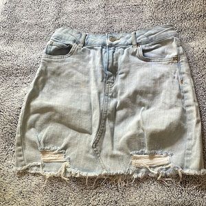 Wild Fable distressed denim skirt